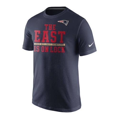 NFL New England Patriots Nike 2015 AFC East Division Champions T-Shirt - Navy